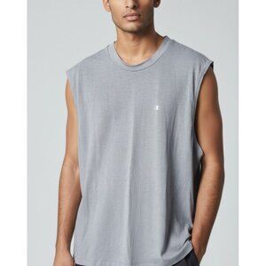 Champion Heather Gray Sleeveless Athletic Tank Top Moisture Wicking Soft Jersey